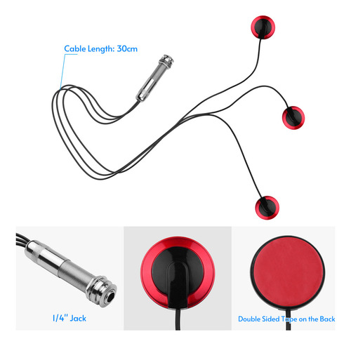 Pickup De Instrumentos Adhesivos Pickup Mini Para