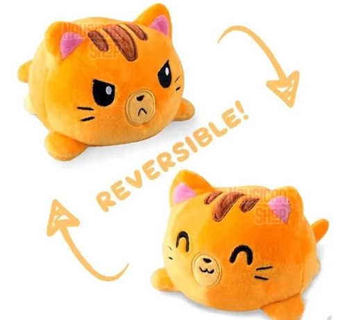 Imagen 1 de 2 de Nausicaa - Gato Reversible, Peluche Kawaii
