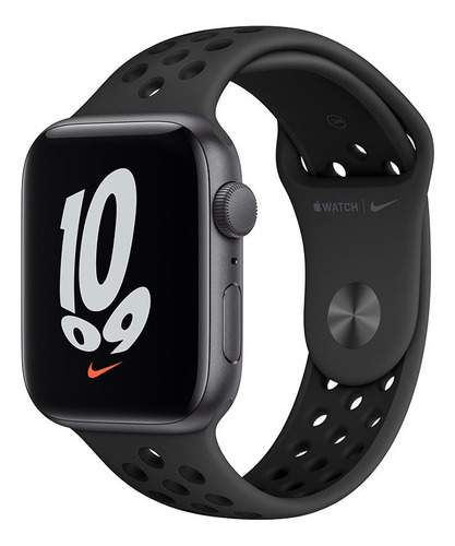 Apple Watch Nike SE (GPS, 44mm) - Correa deportiva Nike Carbono/Negro