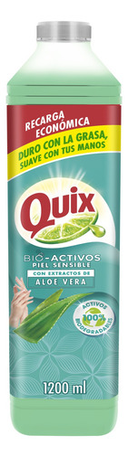 Quix Lavaloza Piel Sensible Con Bio Activos Concentrado 1.2l