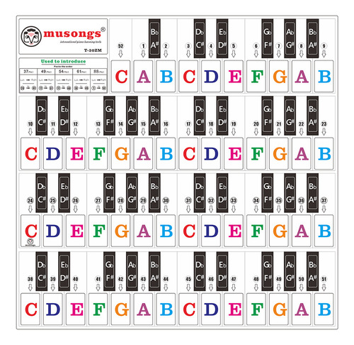 New Adhesivos For Teclado De Piano For Principiantes,
