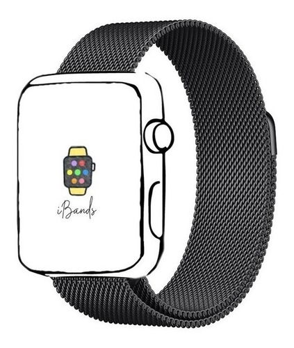 Imagem 1 de 7 de Pulseira Ibands Aço Magnético Milanese Loop Para Apple Watch