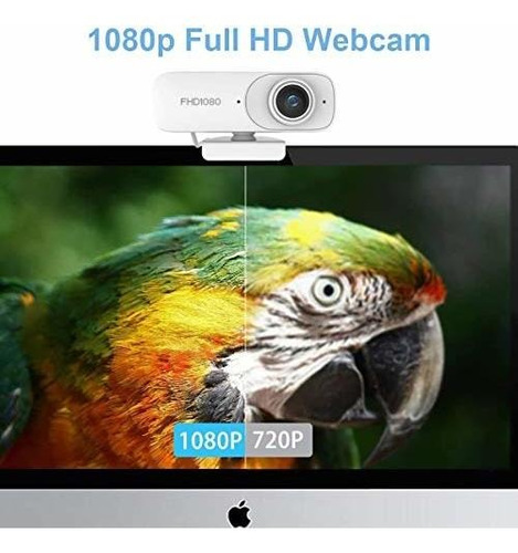 1080p Pc Cam Microfono Para Escritorio Hd Streaming Usb