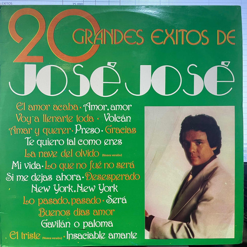 José José - 20 Grandes Éxitos ( Doble)