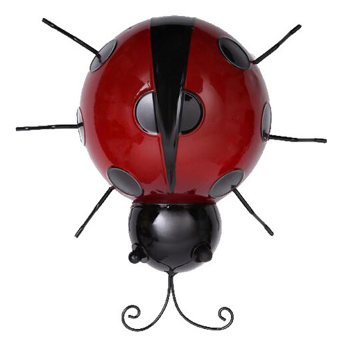 L Preciosas Figuras Realistas De Mariquita De Metal Rojo