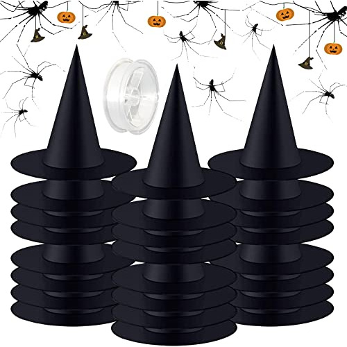 Disfraz De Bruja De Halloween Sombrero Negro Decorativo...