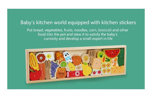 Bloques Madera Apilable Frutas Verdura Abecedario Montessori