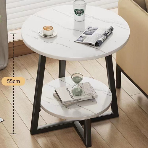 Mesa Redonda De Madera Estilo Mesa De Centro Minimalista
