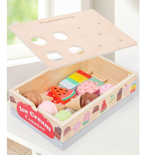 . Juego De Helados De Madera, Tienda De Juegos Para Niños,