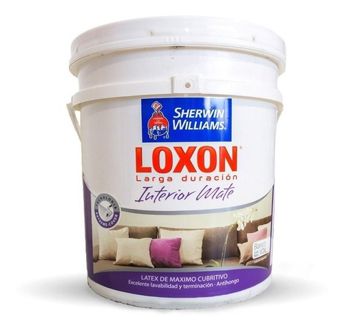 Pintura Loxon Latex  Lavable Blanco X 20 Lts