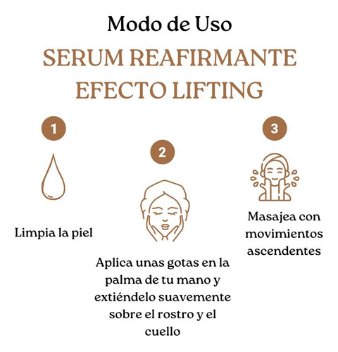 Serum Reafirmante. Efecto Linfing. Dmae, Ácido Hialurónico Tipo de piel Todo tipo de piel