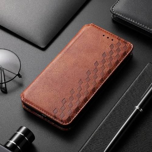 Funda De Piel Para Samsung A03 A13 A23 A33 A53 A73 A12 A22 A32 A52, Moderna Funda Magnética A Cuadros Con Ranura Para Tarjetas