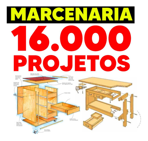 Projeto De Cômoda Em Pdf - Pacote Projetos De Marcenaria