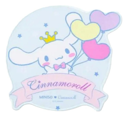 Mouse Pad Cinnamoroll Kawaii Fiesta Amor Amistad Color Celeste