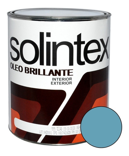 Pintura Oleo Brillante 1gl Azul Claro Solintex