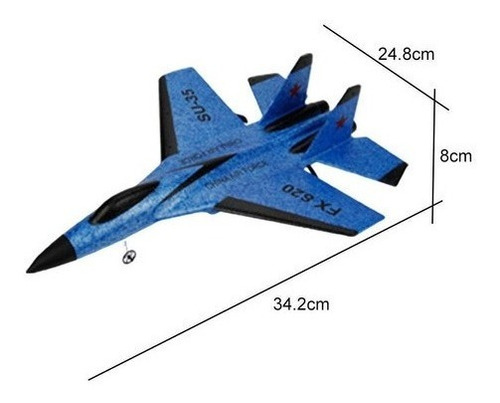 2.4g Controle Remoto Su-35 Glider Wingspan Rc Airplane.