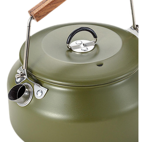 Camping Kettle Coffee Bof De Agua Fácil De Limpiar Verde