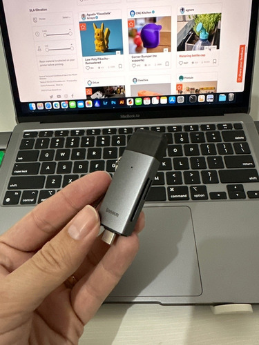 Leitor De Cartão Usb C E Usb 3.0 Para Sd E Micro Sd/ Baseus