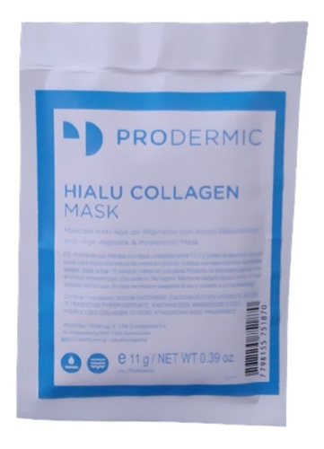 Hialu Collagen Mask Mascarilla Facial Prodermic 