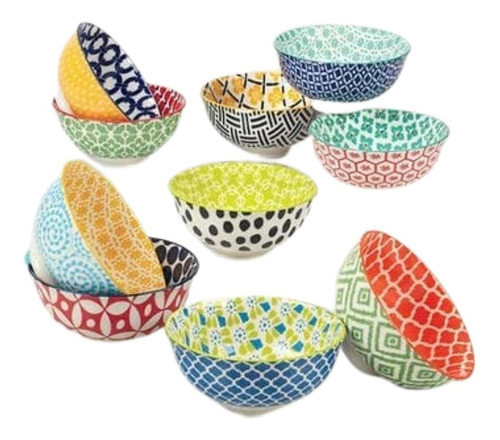 Juego De 10 Platos Hondos De Ceramica Chelsea