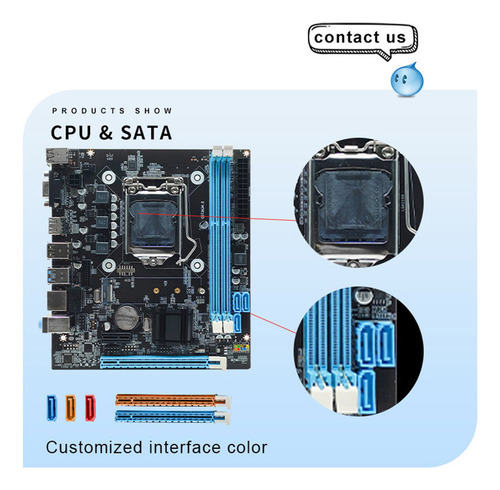 Placa Base H81 Micro-atx Lga1150 2 Ddr3 De 16 Gb For Scrit
