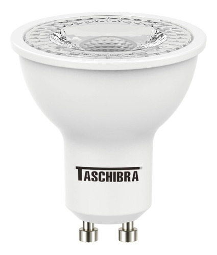 Lâmpada De Led Dicróica Mr16 Tdl 40 6w Gu10 Taschibra Bivolt Cor da luz Quente 2700K 110V/220V