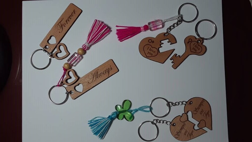 Imagen 3 de 6 de Llaveros Personalizados Pareja Amor Amistad