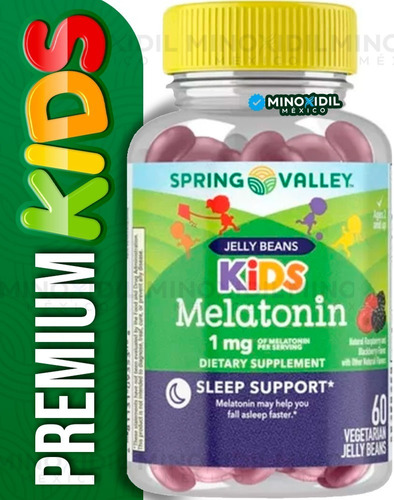 Spring Valley Kids Melatonina 1 Mg 60 Jelly Beans