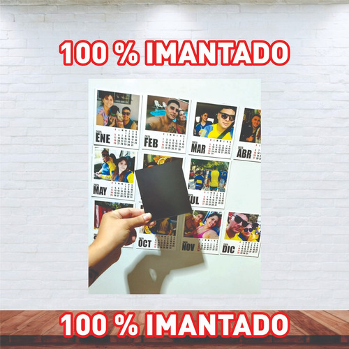 Calendario Foto Iman Polaroid 10 X 11 Cm.