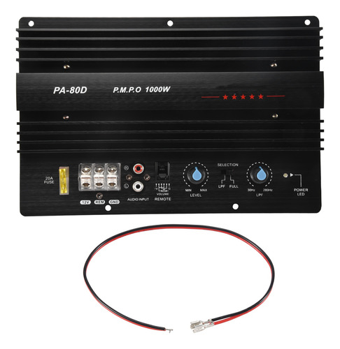 Amplificador De Potencia De Audio Mono Para Coche De 12 V Y