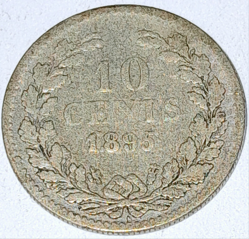 10 Centavos Nederland 1895 Moneda Países Bajos Holanda 