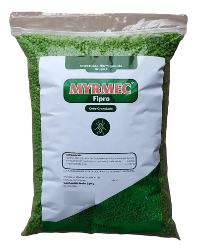 Insecticida Y Hormiguicida Myrmec Cebo En Pellets 750gr