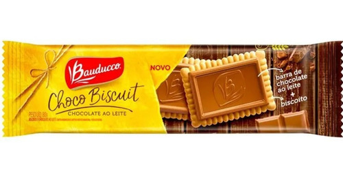 Choco Biscuit Chocolate Ao Leite Bauducco 80g C/ 10 Pacotes