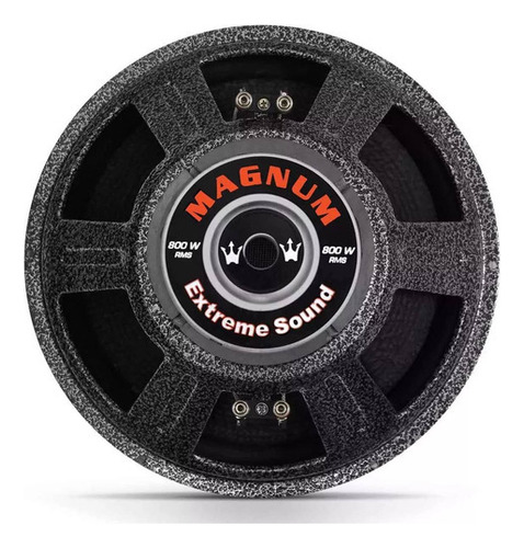 Alto Falante Magnum Rex 12 Polegadas 800w Rms 4 E 8 Ohms Cor Preto
