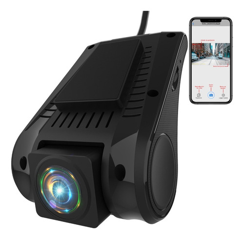 Dash Cam Cámara Coche Conexión Wifi Por Móvil 140° 1080p