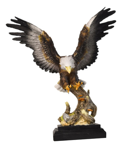 Majestuosa Escultura De Resina De Volando38.5x15.5x42cm