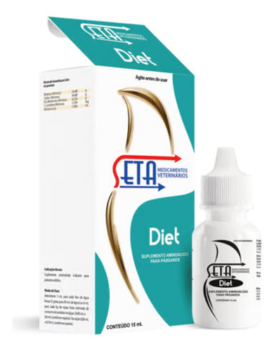 Seta Diet 15ml Suplemento Vitamínico Para Passaros Envio Ime