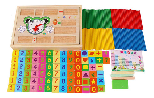 Juguetes De Madera, Juegos De Matemáticas, Bloques Y Palos