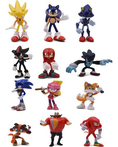 Sonic Shadow Tails Personajes Figura Juguetes 12pieza
