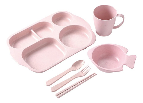 Vajilla Para Bebé Niños Plato De Comida Cuchara Vaso Cubiert