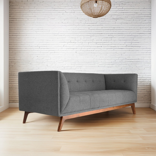 Sofa Cooper Lino Gris Sofa Sillon Mueble Sala