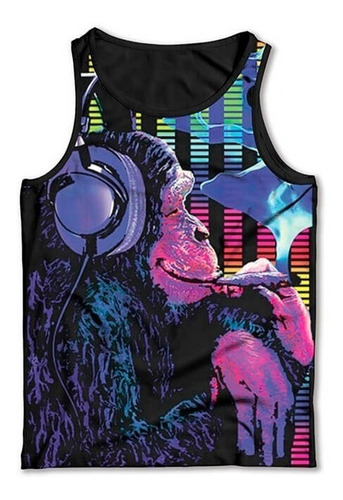 Regata Legal Macaco Dj Psicodélica Psy Top Personalizada