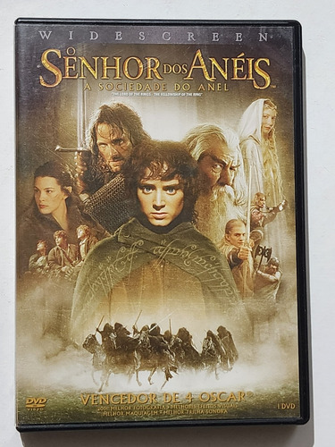 Dvd O Senhor Dos Anéis A Sociedade Do Anel Original