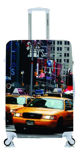 Capa Protetora Para Mala Viagem Personalizada Média New York