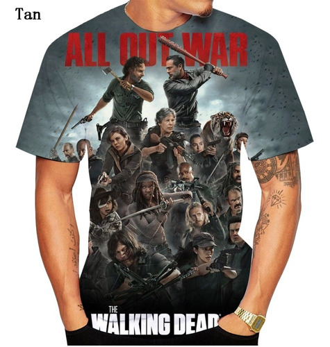 Cami Casual Y Divertida Estampada En 3d De The Walking Dead