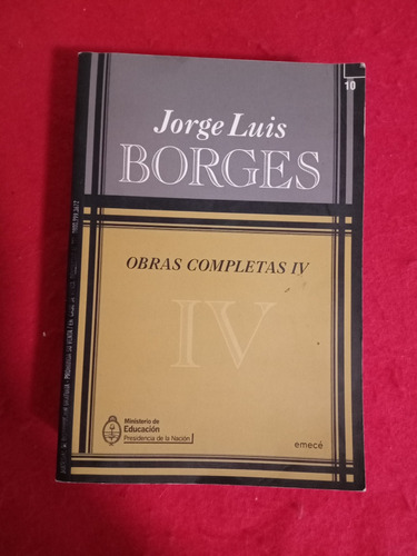 Obras Completas 4 Jorge Luis Borges