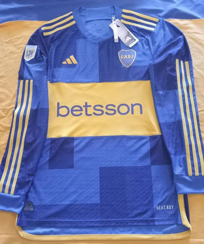 Camiseta De Boca 2024manga Larga Preparada Para Juego 