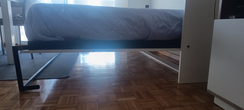 Cama Rebatible Horizontal De 2 Plazas Blanco (Usado)