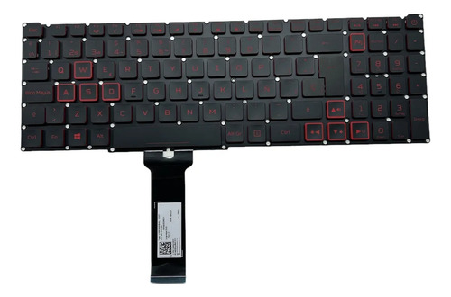 Teclado Para Acer Nitro 5 An515-54 An515-43 An715 51 Negro Español