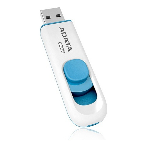 Memoria Usb 16gb A-data C008 Blanco/azul Ac008-16g-rwe